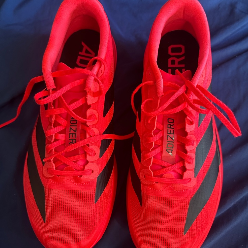 Adidas Adizero Red and Black Sneakers